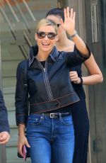 MICHELLE HUNZIKER and AURORA RAMAZZOTTI Out in Milan 09/12/2017