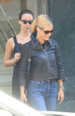 MICHELLE HUNZIKER and AURORA RAMAZZOTTI Out in Milan 09/12/2017