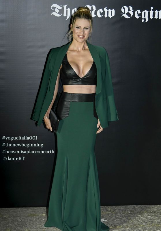 MICHELLE HUNZIKER at Vogue Italia The New Beginning Party in Milan 09/22/2017