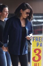 MILA KUNIS Leaves Massage Place in Van Nuys 09/21/2017