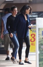 MILA KUNIS Leaves Massage Place in Van Nuys 09/21/2017