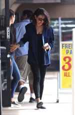 MILA KUNIS Leaves Massage Place in Van Nuys 09/21/2017