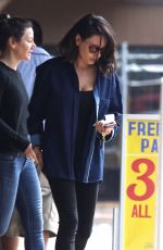 MILA KUNIS Leaves Massage Place in Van Nuys 09/21/2017