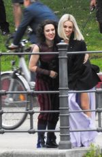 MILA KUNIS on the Set of The Spy Who Dumped Me in Berlin 09/01/2017