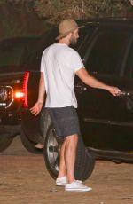 MILEY CYRUS and Liam Hemsworth Out for Dinner at Soho Hoise in Malibu 09/02/2017