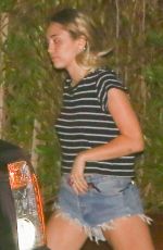 MILEY CYRUS and Liam Hemsworth Out for Dinner at Soho Hoise in Malibu 09/02/2017