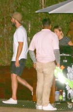 MILEY CYRUS and Liam Hemsworth Out for Dinner at Soho Hoise in Malibu 09/02/2017