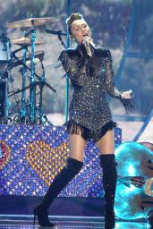 MILEY CYRUS Performs at Iheartradio Music Festival in Las Vegas 09/23/2017