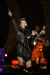 MILEY CYRUS Performs at Iheartradio Music Festival in Las Vegas 09/23/2017