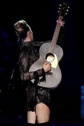 MILEY CYRUS Performs at Iheartradio Music Festival in Las Vegas 09/23/2017