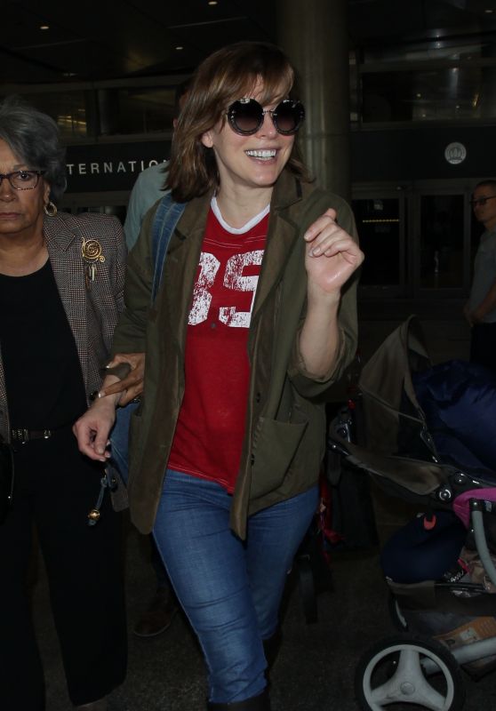 MILLA JOVOVICH at Los Angeles International Airport 09/22/2017