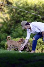 MINKA KELLY at Dog Park in West Hollywood 09/27/2017