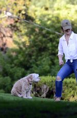 MINKA KELLY at Dog Park in West Hollywood 09/27/2017
