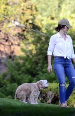 MINKA KELLY at Dog Park in West Hollywood 09/27/2017