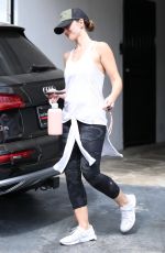 MINKA KELLY Leaves a Gym in West Hollywood 09/15/2017