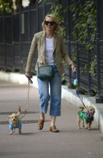 NAOMI WATTS Out with Her Dogs in New York 09/11/2017