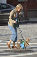NAOMI WATTS Out with Her Dogs in New York 09/11/2017