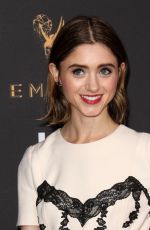 NATALIA DYER at Television Academy 69th Emmy Performer Nominees Cocktail Reception in Beverly Hills 09/15/2017