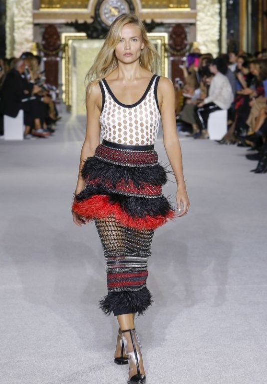 NATASHA POLY at Balmain Spring/Summer 2018 Fashion Show