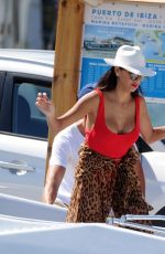 NICOLE SCHERZINGER in Swimsuit at a Boat in Ibiza 06/09/2017