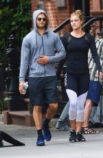 NINA AGDAL Out for Lunch in New York 09/21/2017