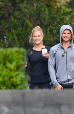 NINA AGDAL Out for Lunch in New York 09/21/2017