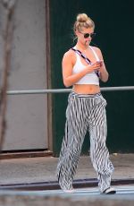 NINA AGDAL Out for Lunch in New York 09/24/2017