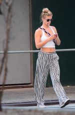 NINA AGDAL Out for Lunch in New York 09/24/2017