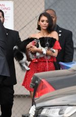 NINA DOBREV Arrives at Jimmy Kimmel Live in Hollywood 09/14/2017