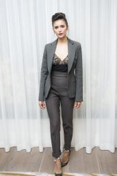 NINA DOBREV at Flatliners Press Conference in New York 09/21/2017