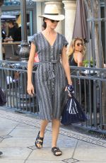 ODETTE ANNABLE Shopping at The Gap in Hollywood 09/27/2017