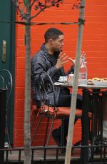 OLIVIA MUNN and Trevor Noah Out for Lunch in New York 09/02/2017