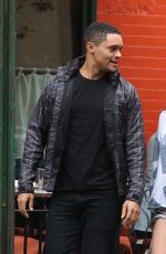 OLIVIA MUNN and Trevor Noah Out for Lunch in New York 09/02/2017