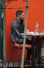 OLIVIA MUNN and Trevor Noah Out for Lunch in New York 09/02/2017
