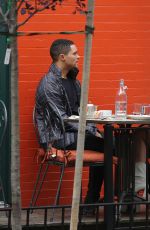 OLIVIA MUNN and Trevor Noah Out for Lunch in New York 09/02/2017
