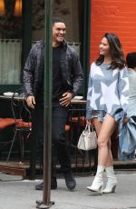 OLIVIA MUNN and Trevor Noah Out for Lunch in New York 09/02/2017