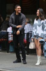 OLIVIA MUNN and Trevor Noah Out for Lunch in New York 09/02/2017