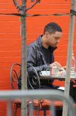 OLIVIA MUNN and Trevor Noah Out for Lunch in New York 09/02/2017
