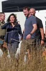 OLIVIA MUNN Breaks for Lunch on the Set in Pitt Meadows 09/28/2017