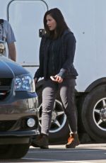 OLIVIA MUNN Breaks for Lunch on the Set in Pitt Meadows 09/28/2017