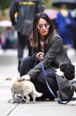 OLIVIA MUNN Out with Her Dogs in Vancouver 09/29/2017