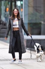 OLIVIA MUNN Out with Her Dogs in Vancouver 09/29/2017
