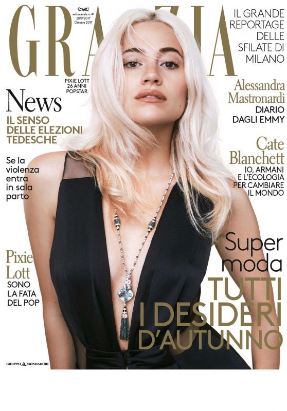 PIXIE LOTT in Grazia Magazine, Italy September 2017 Issue