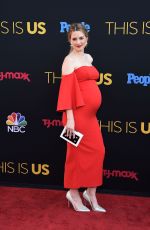 Pregnant ALEXANDRA BRECKENRIDGE at This Is Us Season 2 Premiere in Los Angeles 09/26/2017