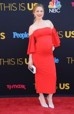 Pregnant ALEXANDRA BRECKENRIDGE at This Is Us Season 2 Premiere in Los Angeles 09/26/2017