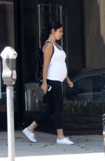 Pregnant JAMIE-LYNN SIGLER at a Pilates Class in Los Angeles 08/29/2017