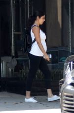 Pregnant JAMIE-LYNN SIGLER at a Pilates Class in Los Angeles 08/29/2017
