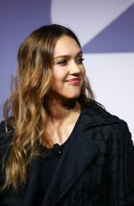 Pregnant JESSICA ALBA at Building a Brand in a Mobile First World at Advertising Week in New York 09/26/2017