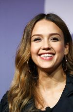 Pregnant JESSICA ALBA at Building a Brand in a Mobile First World at Advertising Week in New York 09/26/2017