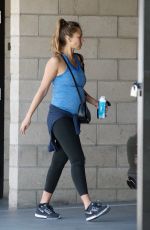 Pregnant JESSICA ALBA Heading to a Gym in Los Angeles 09/03/2017